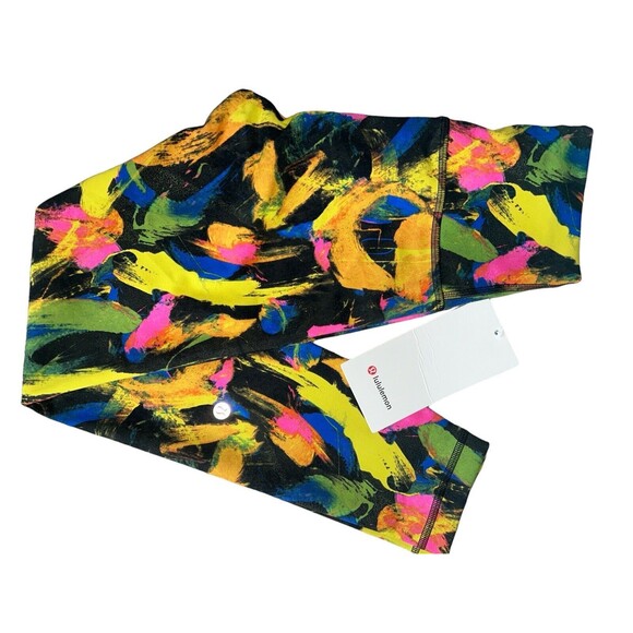 Women's Lululemon Wunder Train HR Crop 25" Sz 4 Multicolor (B13) - Picture 5 of 5